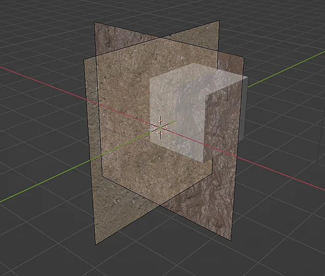 Dos imágenes de referencia distintas en Blender