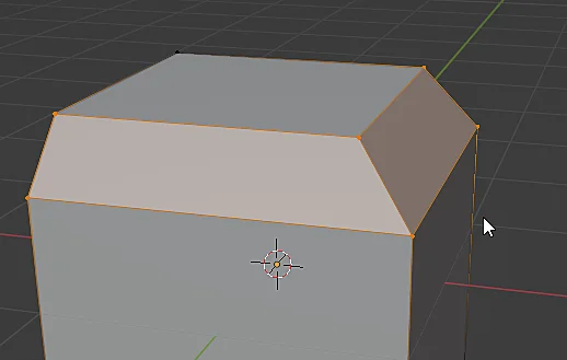 biselado de un modelo 3d en blender