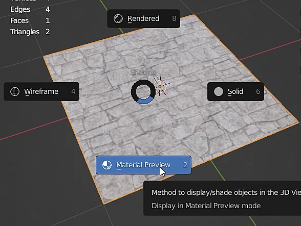 3d model visualization modes in blender