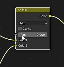 nodo mix rgb que permite mezclar dos texturas en blender