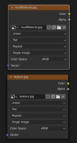 Two image nodes to combine textures in Blender