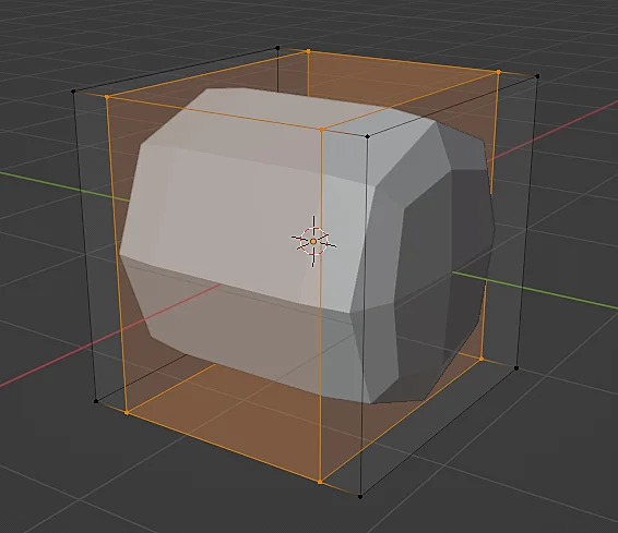 modelo 3d con modificador subdivision surface aplicado en blender