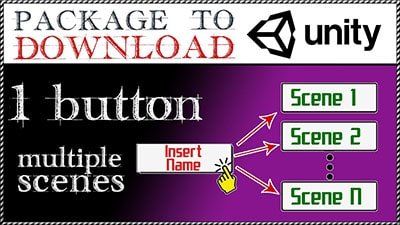 { How to CHANGE SCENE with BUTTON in Unity } – Load ANY Scene with the same Script