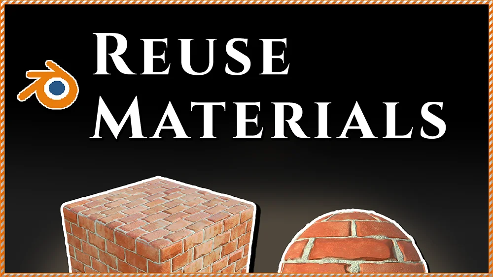 how to reuse the same material in different objects in blender