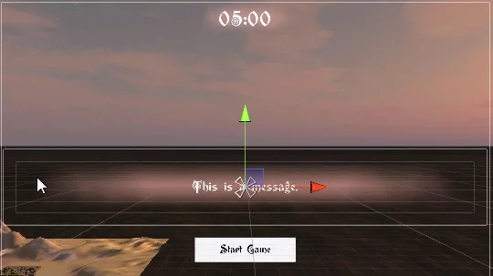 interfaz grafica simple del juego del laberinto en unity que muestra las interacciones entre el jugador y los objetos del escenario