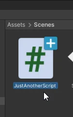 script en unity llamado just another script