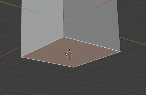 cursor 3d en el centro de una cara en blender