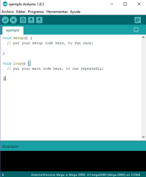 ejemplo de script en programacion, script c para arduino