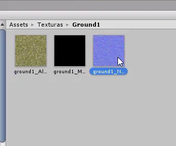 mapas de las texturas que vienen en el archivo de descarga, texturas para unity 3d