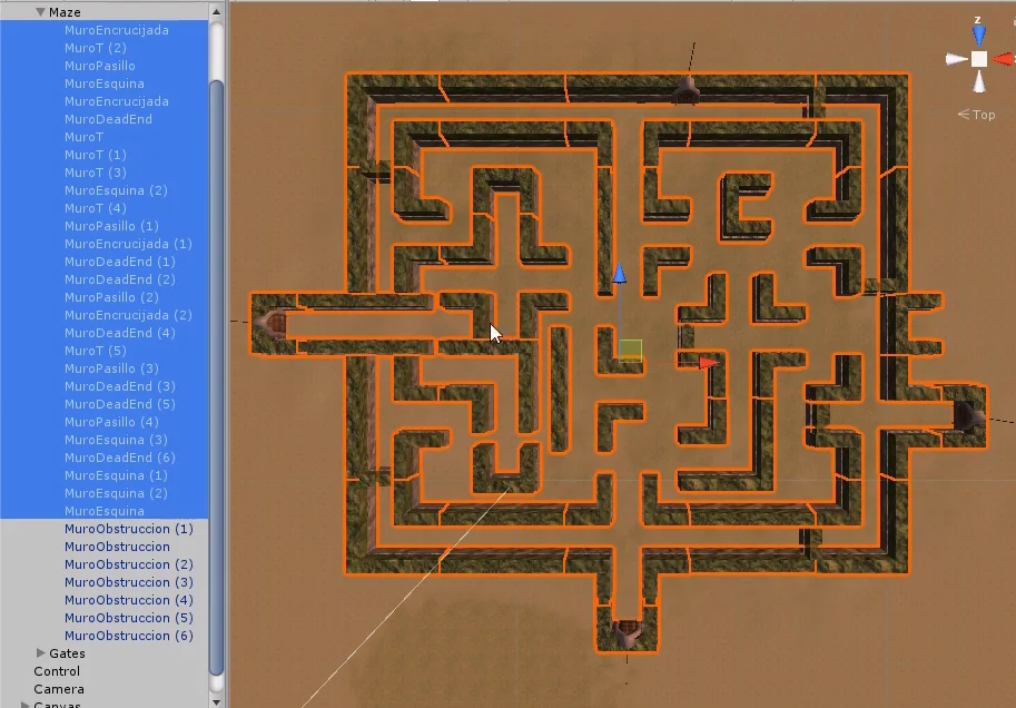 prototipo de laberinto hecho en unity