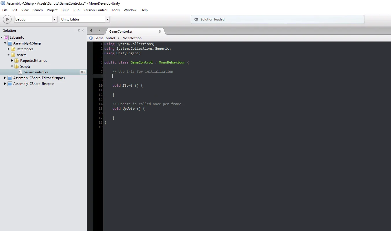 script c# genérico en unity 3d.