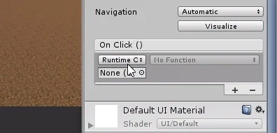 inspector del metodo OnClick de button en unity 3d