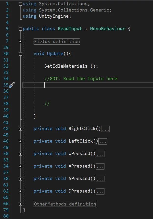 ejemplo de script c# para unity 3d